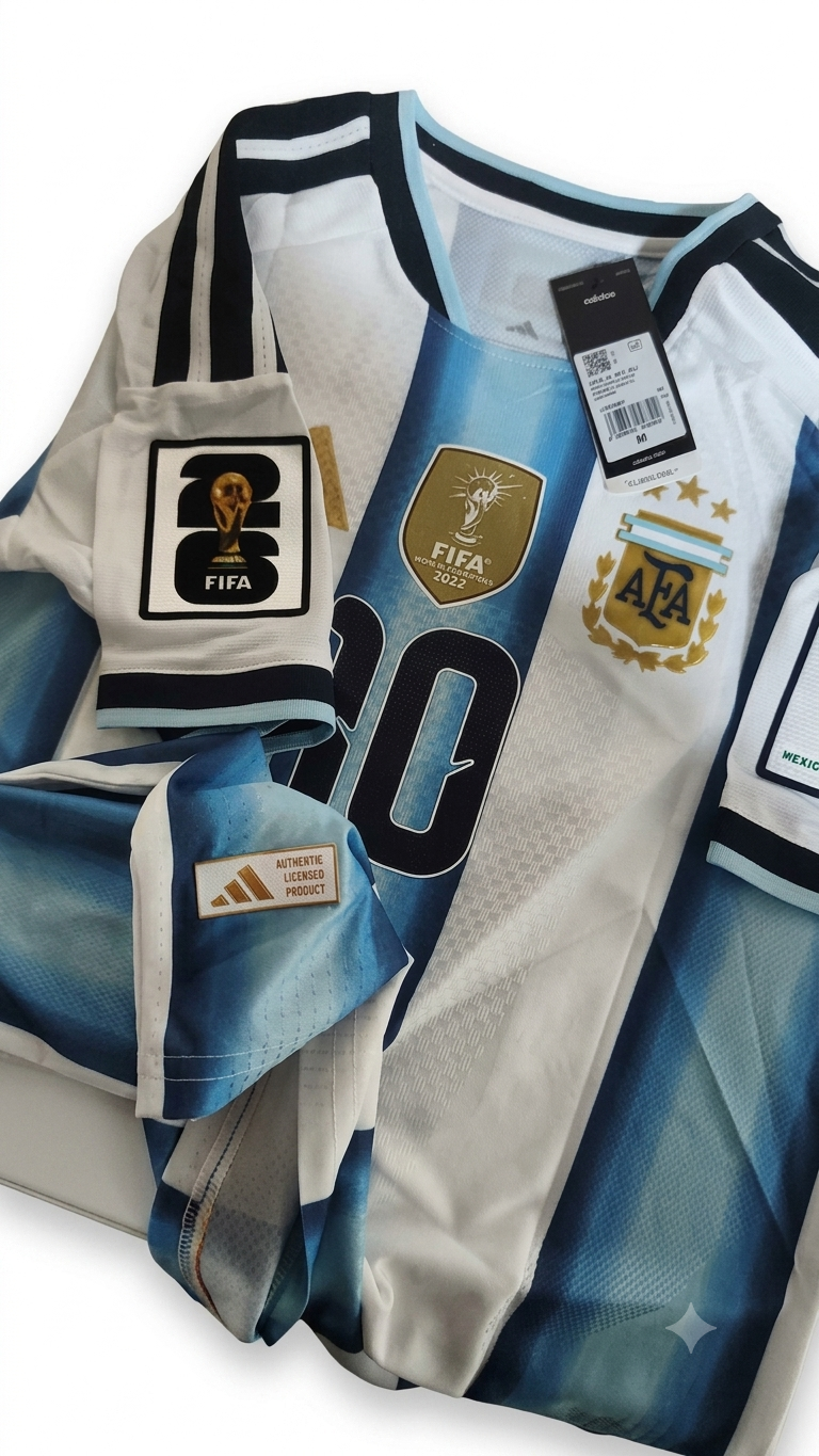 Camiseta Local Argentina 2026 Messi (VERSION JUGADOR)