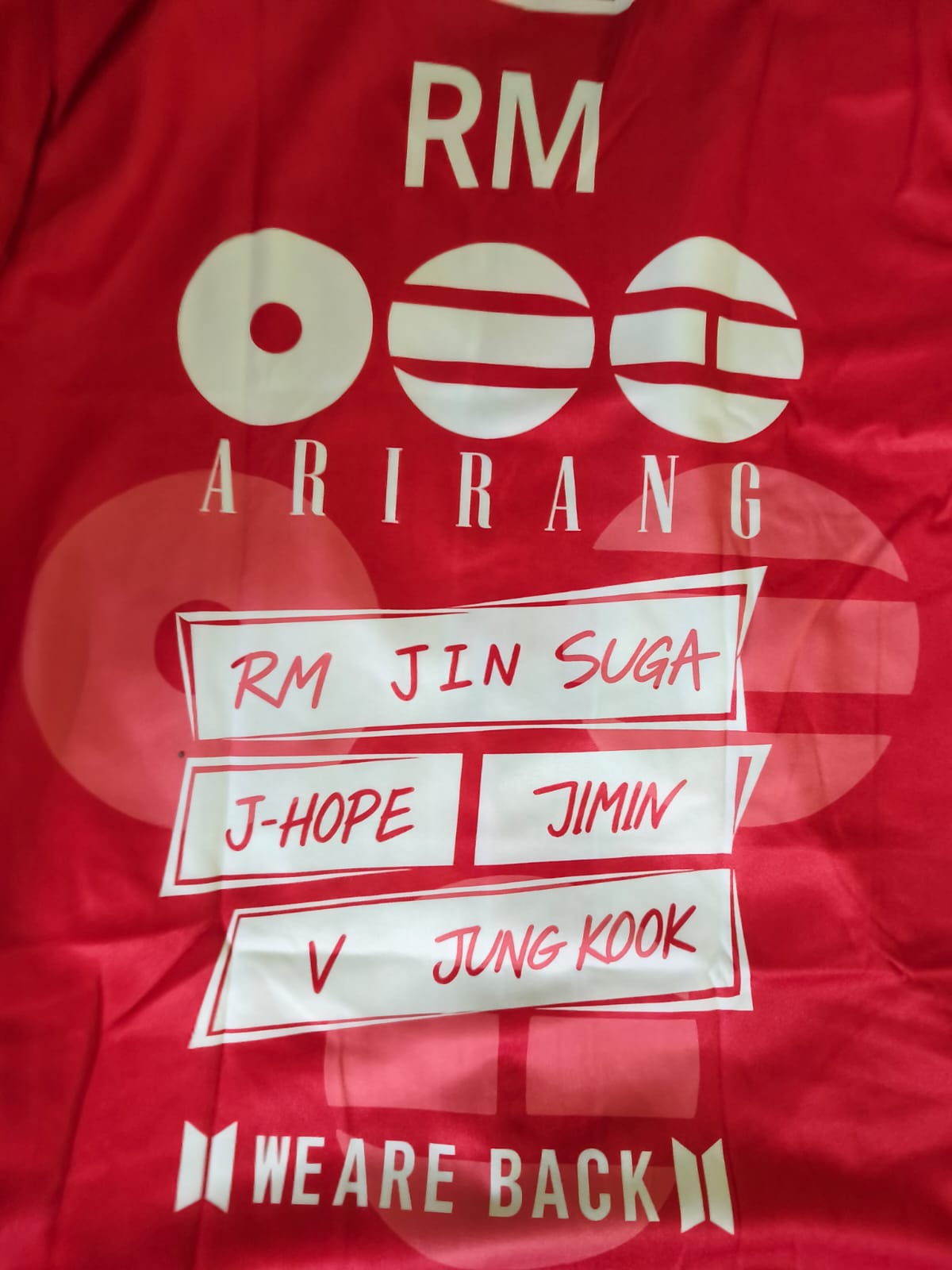 Arirang Jersey BTS - Polera Full Print