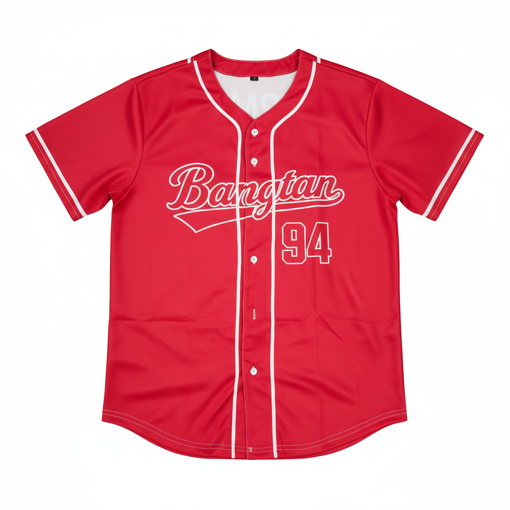 Arirang Jersey BTS rojo fondo blanco