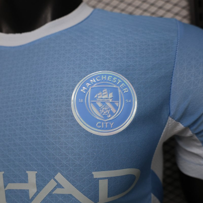 Camiseta Manchester City Local Haaland Player Version - Escudo