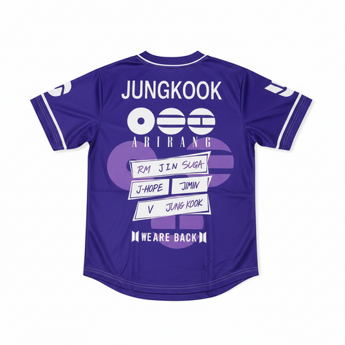 Arirang Jersey BTS Jungkook #97 - Polera Full Print Azul Royal