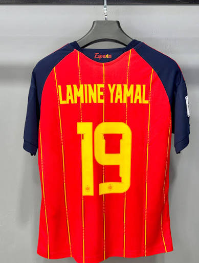 Camiseta España Lamine Yamal #19 - Parches Mundial 2026
