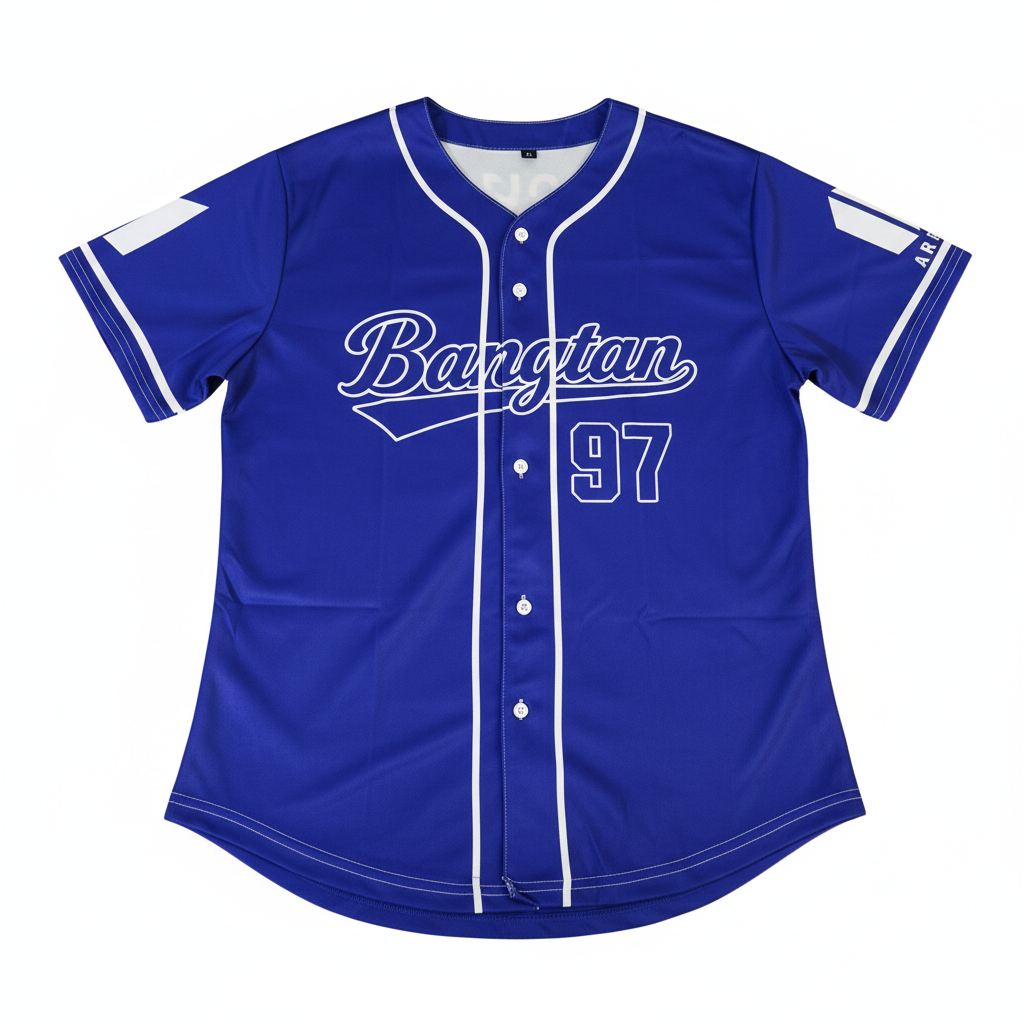 Arirang Jersey BTS Jungkook #97 - Polera Full Print Azul Royal