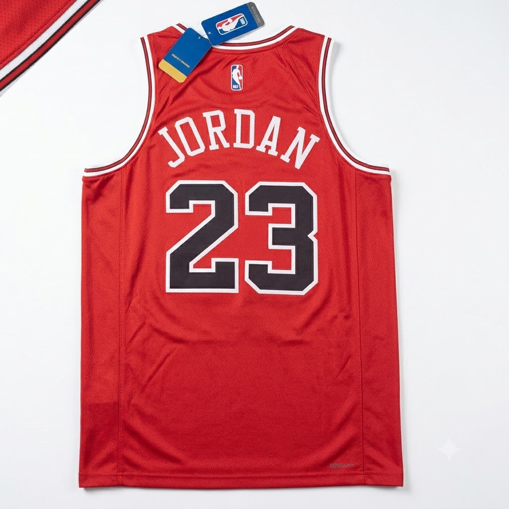 Camiseta Chicago Bulls  – Michael Jordan #23 Roja NBA